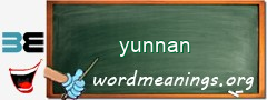 WordMeaning blackboard for yunnan